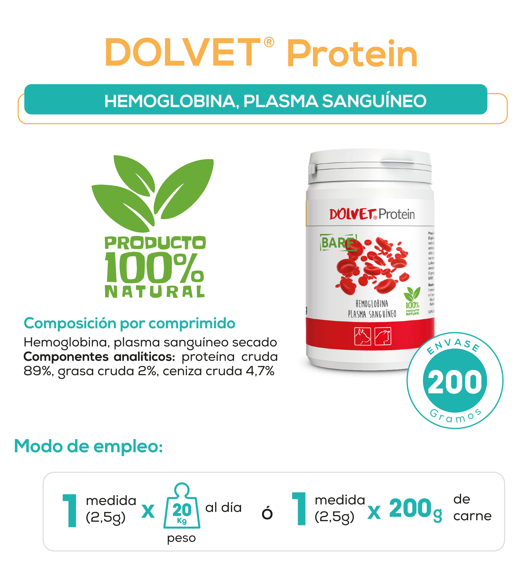 Dolvet Protein Frasco 200 g