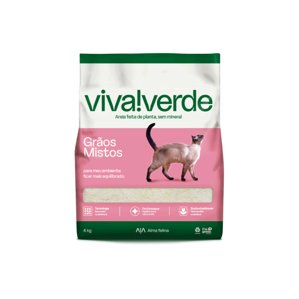 Arena Viva Verde Granos Mixtos 4 Kg y 10 Kg